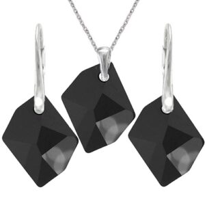 Set Swarovski elements Cosmic čierny  JET 20mm