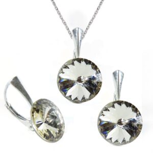 Set Swarovski elements Rivoli 12 mm béžový  LIGHT SILK