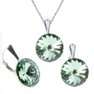 Set Swarovski element Rivoli 12 mm zelený CHRYSOLITE