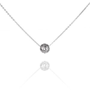 Strieborný  náhrdelník AG 925/1000 ZDOBENÝ ZIRKÓNOVOU GULIČKOU SN077,