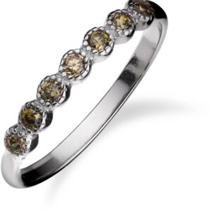 Strieborný prsteň s olivínmi SR133, AG 925/1000: 52