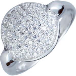 Strieborný prsteň posiaty zirkonmi SS24R , AG 925/1000: 54