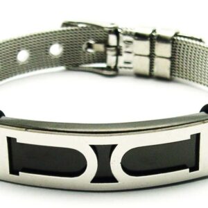 Pánsky oceľový náramok s gumou 23858521