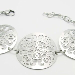 Dámsky oceľový náramok s veľkými ozdobami EXEED 23423501