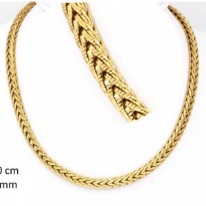 Zlatá oceľová retiazka 60cm 23995702