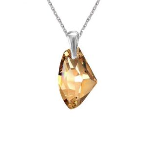 Prívesok Swarovski elements Galactic zlatý GOLDEN SHADOW 19mm