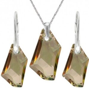 Set  Swarovski elements šperkov De-Art zelený LUMIN GREEN 20mm