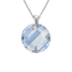 Prívesok Swarovski elements Twist modrý  Blueshade 18 mm