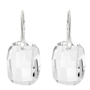 Náušnice Swarovski elements  Graphic číre CRYSTAL 19mm