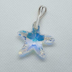 Prívesok Swarovski elements Starfish dúhovy  Crystal AB 28mm
