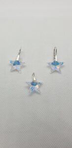 Set Swarovski elements hviezdy dúhový Crystal AB 20mm