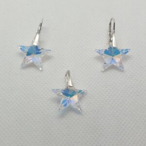 Set Swarovski elements hviezdy dúhový Crystal AB 20mm