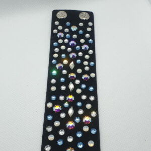 Náramok For You z alcantary so Swarovski kryštálmi široký