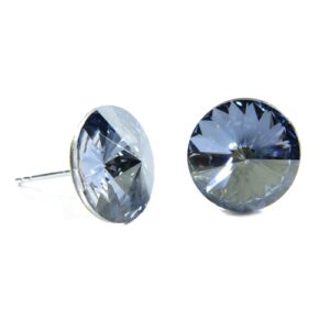 Náušnice Swarovski elements rivoli 12 mm modré BLUE SHADE – napichovačky