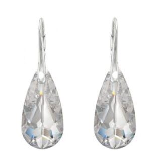 Náušnice Swarovski elements slzy číre CRYSTAL 24mm