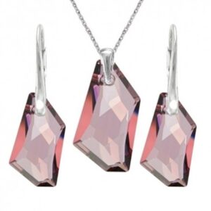 Set šperkov Swarovski elements De-Art ružový ANTIQPINK 18mm