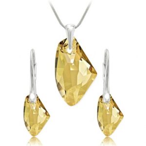 Set Swarovski elements Galactic zlatý GOLDEN SHADOW 19mm