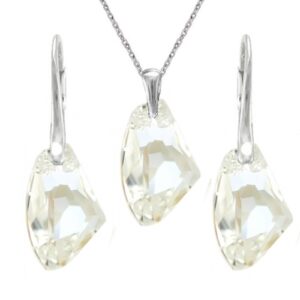 Set Swarovski elements Galactic biely MOONLIGHT 19mm