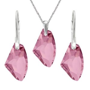 Set Swarovski elements Galactic ružový LIGHT ROSE 19mm