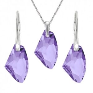 Set Swarovski elements Galactic fialový Tanzanite 19mm