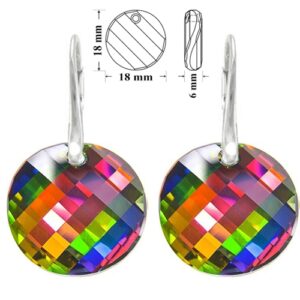 Náušnice  Swarovski elements Twist zelené CRYSTAL Vitrail medium 18mm